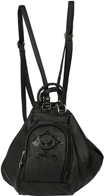 

MultiZone 2 Ways Convertible Backpack cum Shoulder Handbag Multipurpose Bag(Black, 12 L)