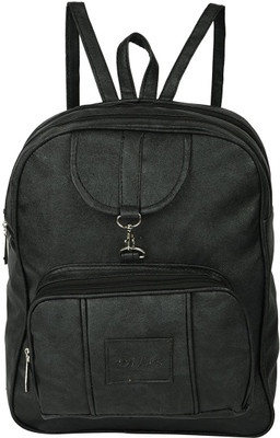 

MultiZone Chic Black Casual College Office Bag Backpack(Black, 9 L)
