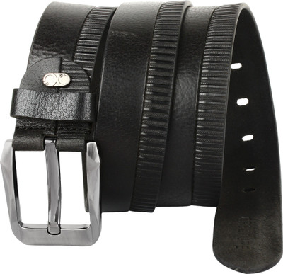 

CREATURE Men Casual Black Genuine Leather Belt