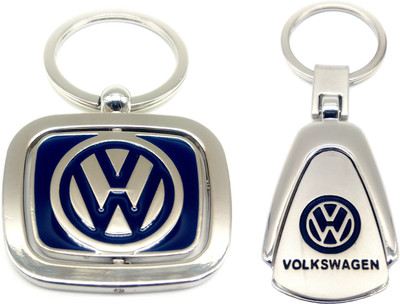 

City Choice New Combo of Volkswagen Revolving & Metal Key Chain(Multicolor)