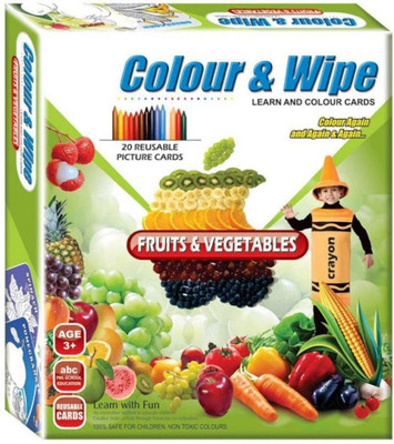 

Goyal Applefun Colour & Wipe Fruits and Vegetables (Multicolor)(mlticolor)