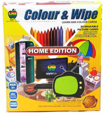 

Goyal Applefun Colour & Wipe Home Edition (Multicolor)(Multicolor)