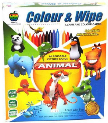 

Goyal Applefun Colour & Wipe Animals (Multicolor)(Multicolor)