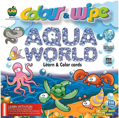 

Goyal Applefun Colour & Wipe Aqua World (Multicolor)(Multicolor)