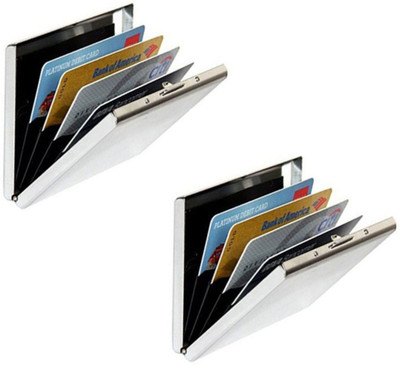 

Safety 15 Card Holder(Set of 2, Silver)