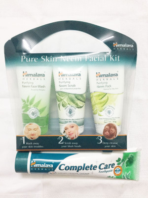 

Himalaya Pure Skin Neem Facial Kit, Toothpaste(Set of)