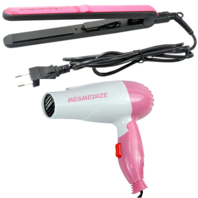 

Mesmerize ME-817 Hair straightener + ME-1290 Hair dryer Personal Care Appliance Combo(Hair Straightener, Hair Dryer)