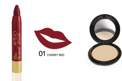 

Blue Heaven Artisto Velvet Matte Lip Crayon - CHERRY RED WITH ARTISTO COMPACT(Set of 2)