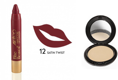 

Blue Heaven Artisto Velvet Matte Lip Crayon - 12 SATIN TWIST WITH ARTISTO COMPACT(Set of 2)
