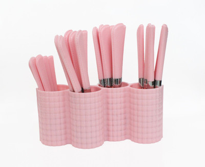 

jony pink Steel, Plastic Cutlery Set(Pack of 1)