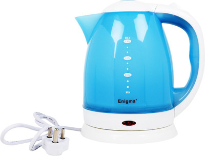 Enigma High Capacity Quality 102 Electric Kettle(1.8 L, White, Blue)