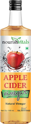 

NourishVitals Natural Vinegar Pure Filtered Apple Cider Vinegar(500 ml, Apple Flavored)