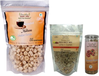 

Guilt Free Snacking Makhana, Red Rice or Peanut Combo(.400)