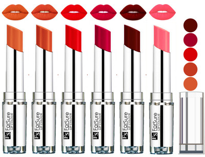 

Forsure Peach,Nude,Brick Nude,Hot Red,Magenta,Maroon VELVET MATTE LIPSTICK(Peach,Nude,Brick Nude,Hot Red,Magenta,Maroon, 24 g)