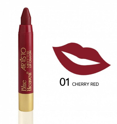 

Blue Heaven Artisto Velvet Matte Lip Crayon lipstick - 01 Cherry Red(cherry red)