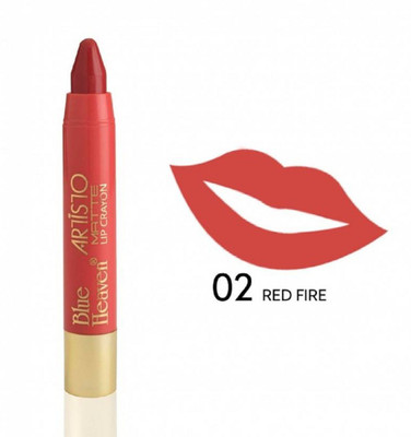 

Blue Heaven Artisto Velvet Matte Lip Crayon - 02 Red Fire(Artisto Velvet Matte Lip Crayon lipstick - 02 Red Fire)