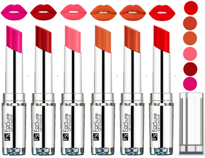 

Forsure Nude,Brick Nude,Hot Red,Rose Pink,Sweet Red,Peach VELVET MATTE LIPSTICK(Nude,Brick Nude,Hot Red,Rose Pink,Sweet Red,Peach, 24 g)