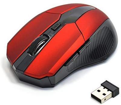

NOBILITY 2.4GHZ 1600DPI NOBC005 MATTE FINISH Wireless Optical Mouse(USB, Red)