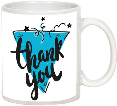 

AllUPrints Thank You Gifts Design 14 White Ceramic Mug(325 ml)
