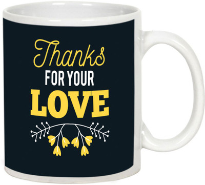 

AllUPrints Thank You Gifts Design 36 White Ceramic Mug(325 ml)