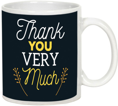 

AllUPrints Thank You Gifts Design 38 White Ceramic Mug(325 ml)