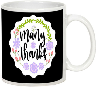 

AllUPrints Thank You Gifts Design 24 White Ceramic Mug(325 ml)