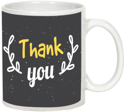 

AllUPrints Thank You Gifts Design 5 White Ceramic Mug(325 ml)