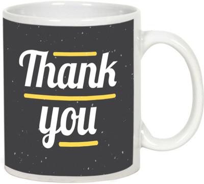 

AllUPrints Thank You Gifts Design 7 White Ceramic Mug(325 ml)