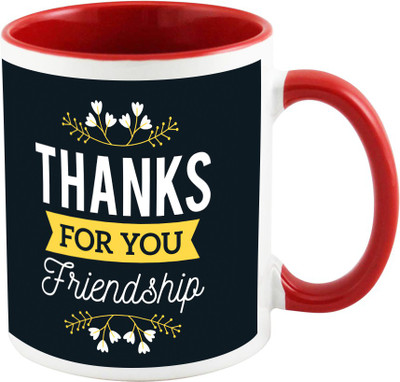 

AllUPrints Thank You Gifts Design 37 Red Ceramic Mug(325 ml)