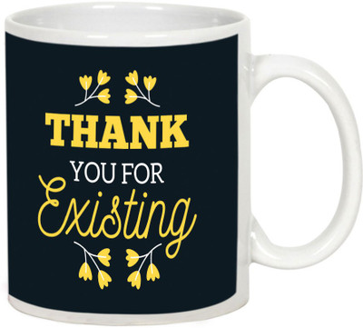 

AllUPrints Thank You Gifts Design 35 White Ceramic Mug(325 ml)