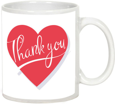

AllUPrints Thank You Gifts Design 19 White Ceramic Mug(325 ml)
