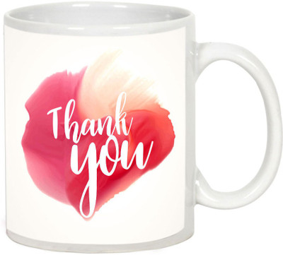 

AllUPrints Thank You Gifts Design 34 White Ceramic Mug(325 ml)