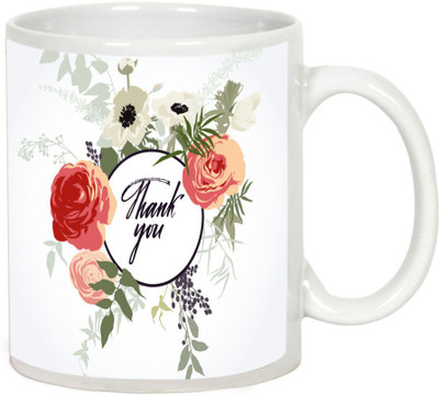 

AllUPrints Thank You Gifts Design 21 White Ceramic Mug(325 ml)