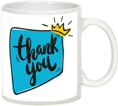 

AllUPrints Thank You Gifts Design 11 White Ceramic Mug(325 ml)