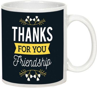 

AllUPrints Thank You Gifts Design 37 White Ceramic Mug(325 ml)