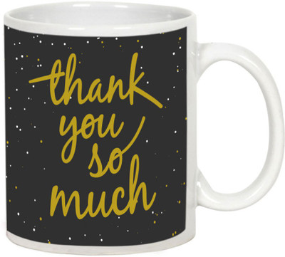 

AllUPrints Thank You Gifts Design 29 White Ceramic Mug(325 ml)
