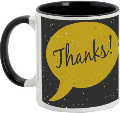 

AllUPrints Thank You Gifts Design 31 Black Ceramic Mug(325 ml)