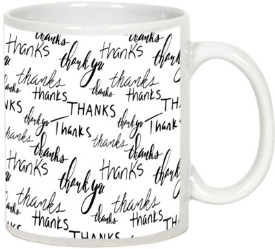 

AllUPrints Thank You Gifts Design 16 White Ceramic Mug(325 ml)