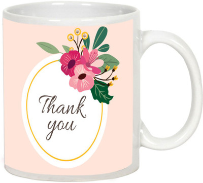 

AllUPrints Thank You Gifts Design 33 White Ceramic Mug(325 ml)