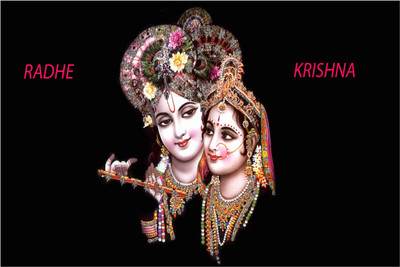 

Lord Shri Radhe Krishna Poster for Room Paper Print(12 inch X 18 inch, Rolled)