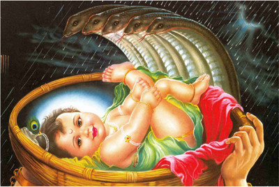 

Bal Krishna Poster for Room Paper Print(12 inch X 18 inch, Rolled)