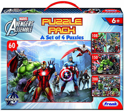 

Frank Avengers Activity Puzzle Pack, Multi Colour(518 Pieces)
