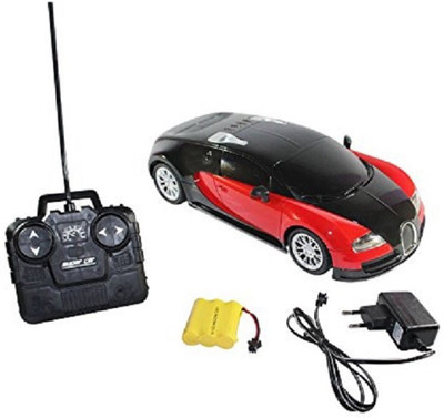 

Kanchan Toys Bugatti Remote Control Car, Rechargeable, Full Function(Red)