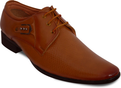 

Feetway Designer Party Wear Lace Up For Men(Tan