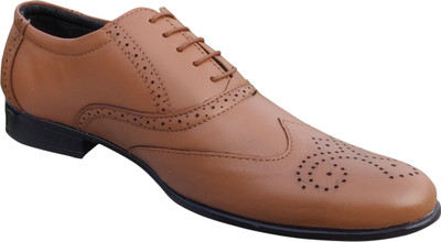 

3 WOLVES Brogue Shoe Brogues For Men(Tan