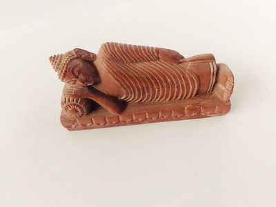 

The Amazing ODISHA Handicrafts Sleeping Buddha Decorative Showpiece - 2 cm(Stoneware, Grey)