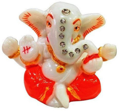 

Eshoppingden Enterprises Ganesha Decorative Showpiece - 6 cm(Marble, Multicolor)