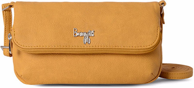 

Baggit Women Casual Yellow PU Sling Bag