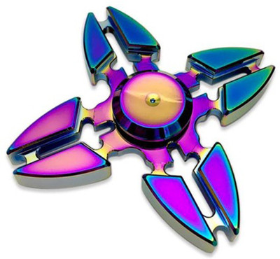 

ifrazon Shinning Rainbow Metal Fidget Spinner ( Multi color )(Multicolor)