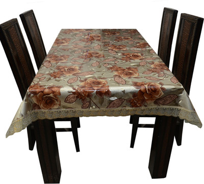

The Trendy Floral 6 Seater Table Cover(Multicolor, PVC)
